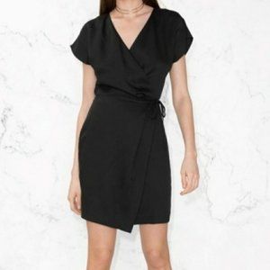 & Other Stories Black Wrap Dress, Size 6